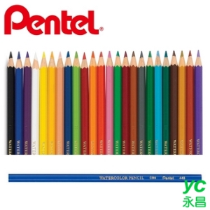 【Pentel飛龍】CB9-T 水溶性彩色鉛筆單色  12支/盒