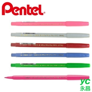 【Pentel飛龍】S360-T 彩色筆 單色 12支/盒
