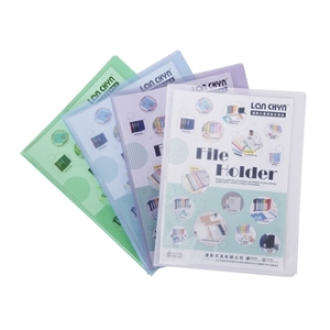 連勤 PP斜紋 資料簿 10入/本 12本/箱 LC-5010