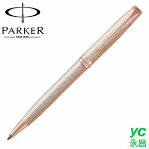 【派克 PARKER】卓爾系列 玫瑰金純銀格 原子筆 P1931487 /支