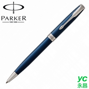 【派克 PARKER】卓爾系列 海洋藍白夾 原子筆 P1931536 /支