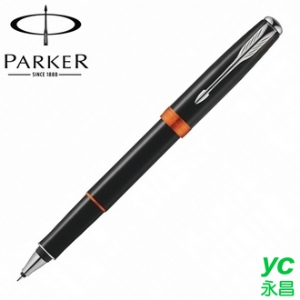 【派克 PARKER】商籟系列 麗黑紅環白夾 鋼珠筆 P1930656 /支
