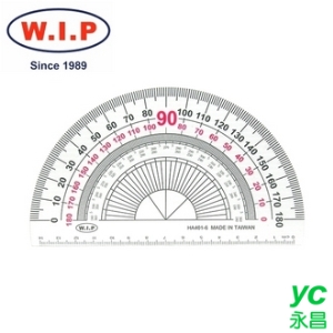 【W.I.P】15公分量角器  HA401-6 台灣製 /個