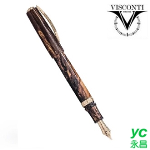 義大利 VISCONTI Medici 金色棕 鋼筆 /支 KP17-03-FP