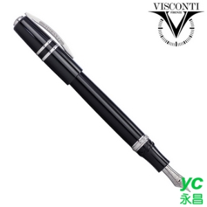 義大利 VISCONTI 智人 HomoSapiens Elegance 鋼琴黑 KP15-01-FP 鋼筆 /支