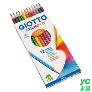 【義大利 GIOTTO】256500  STILNOVO 學用六角彩色鉛筆(12色) /盒