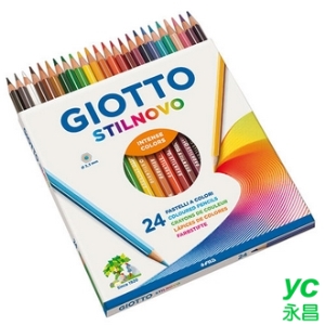 【義大利 GIOTTO】256600  STILNOVO 學用六角彩色鉛筆(24色) /盒