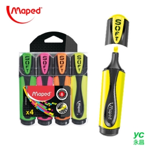 【法國 Maped】超軟筆頭螢光筆4色組(746047) / 組