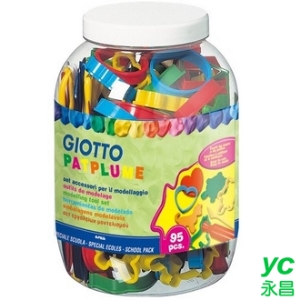 【義大利 GIOTTO】689000  黏土工具組(95pcs桶裝) /組