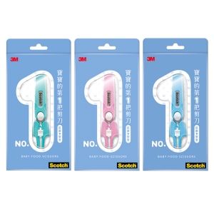 3M Scotch 寶寶食物剪刀（綠BFS-G、粉BFS-P、藍BFS-B 顏色隨機出貨） /支 BFS