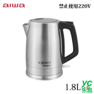 AIWA 愛華 EK110218SR 不鏽鋼快煮壺 1.8L /台 (禁止使用220V)