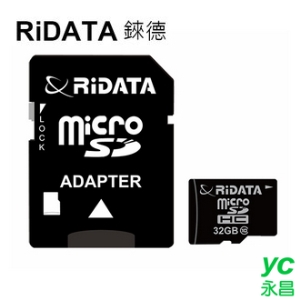 【RiDATA錸德】 micro SDHC Class10  32GB 記憶卡 /個