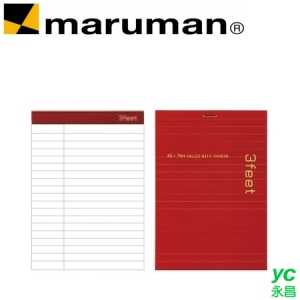 日本 maruman  N763 直式橫條3feet A6 記事本 /本