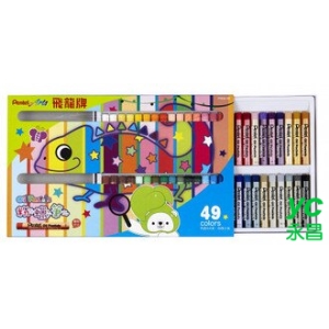 【Pentel飛龍】PHN9-50 粉蠟筆 50色入 /盒