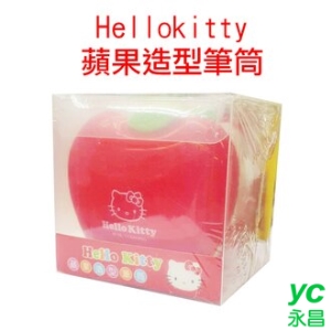HELLO KITTY 凱蒂貓 蘋果造型 筆筒 /個 (顏色隨機出貨)