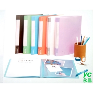 連勤 PP粉彩色 資料簿 加厚內頁  10入/本 12本/箱 LC-10MK
