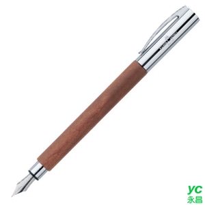 【FABER-CASTELL】輝柏 成吉思汗AMBITION系列(天然梨木筆桿) M/F/EF筆尖 鋼筆 / 支 148180/148181/148182