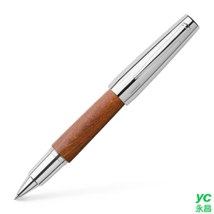 【FABER-CASTELL】輝柏 E-MOTION梨木系列 亮面褐色筆桿 鋼珠筆 / 支 148205