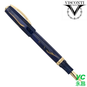 義大利 VISCONTI  Medici 藍金 鋼筆 /支 KP17-05-FP