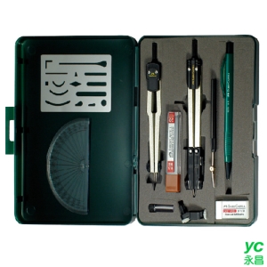 【FABER-CASTELL】輝柏 構圖圓規10品套裝 / 組 17404A
