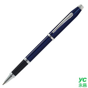 CROSS 高仕 新世紀系列 藍琺瑯白夾鋼珠筆 / 支 AT0085-103
