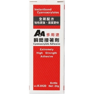 A＋A 多用途 20g 瞬間接著劑 30入/盒 K-0420