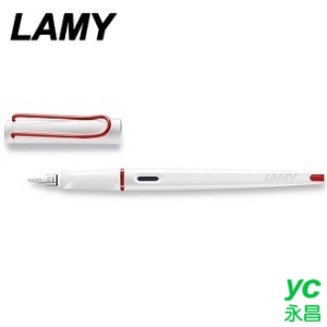 德國 LAMY 喜悅系列 JOY 限量白復古紅夾 鋼筆 /支 15