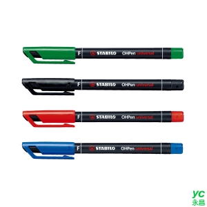 STABILO 德國 思筆樂 OHPen universal 永久性萬用油性筆0.7mm 4色 10支入 / 盒 842