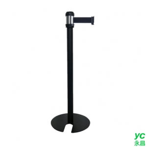 預購商品 5J2 萬向 多方向掛接 2 米伸縮帶 U型欄柱 銀頭黑柱身 / 支 RS-A2BU