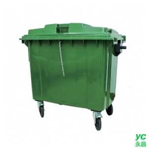 四輪回收托桶 垃圾子車 1000L 綠色 / 台 GB-1000（訂製品，確認訂購後無法退換貨）
