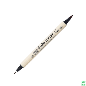 Kuretake 日本吳竹 ZIG 雙頭布料彩繪筆 黑色 / 支 TC-4000-010