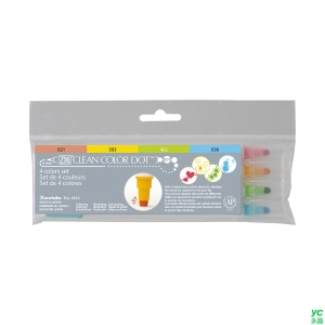 Kuretake 日本吳竹 ZIG Clean Color Dot 點點筆 一般色 4色組 / 組 TC-6100-4V