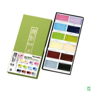 Kuretake 日本吳竹 顏彩耽美 12色 四季 / 盒 MC20-12V-NW