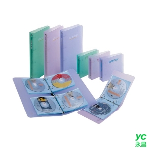 FLYING 雙鶖 果凍色 四孔CD保存夾 /個 CD-302-1