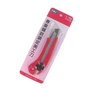 徠福 專用螺紋鎖定美工刀 12支 /盒 L-700