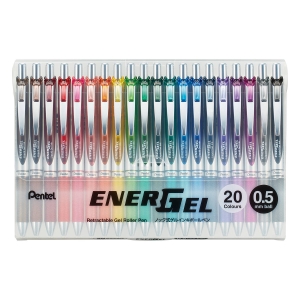 Pentel 飛龍 ENERGEL Limited 極速鋼珠筆 附贈紀念筆筒 0.5mm 20支套裝組 /組 BLN75Z-20O