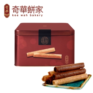 奇華年禮-香脆雞蛋捲(小盒)-口味任選【ｉ郵箱免運】 【福虎迎春郵好年】
