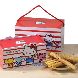 HELLO KITTY 芝麻蛋捲禮盒-麻吉禮盒(單盒)