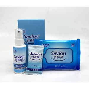 【 i郵箱／含運】抗菌防疫包-沙威隆-抗菌乾洗手噴霧60ml＋抗菌香皂15g＋抗菌濕巾10入
