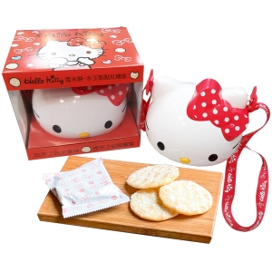 HELLO KITTY 雪米餅-造型筒禮盒[紅色](單盒)
