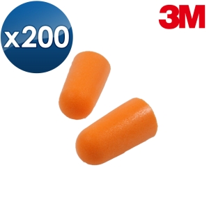 【醫碩科技】3M 圓錐型軟式耳塞 200副/盒 1100*200 送耳塞盒一個 免運