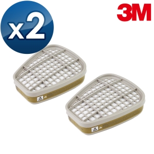 【醫碩科技】3M 6006綜合濾毒罐 2入 氨氣/有機/酸性氣體等 適用3M 6200/6800防毒口罩
