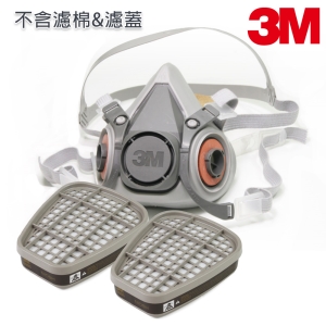 【醫碩科技】3M 6200 防毒口罩組合 搭3M-6005甲醛濾罐 甲醛/福馬林專用 6200*6005