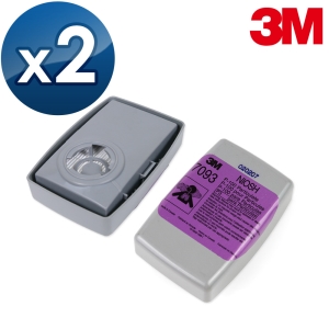 【醫碩科技】3M P100等級防塵濾罐 2入 可測試氣密性 適用3M 6200/6800防毒口罩 7093