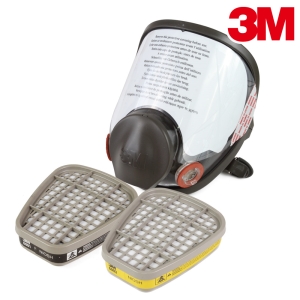 【醫碩科技】3M 全面罩式防毒口罩 可選搭6001/6003濾罐 有機/酸性/噴漆/農藥/化學濾罐 1組 6800*6001/6003