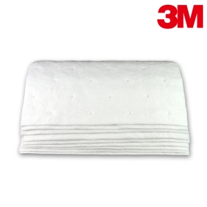 【醫碩科技】3M 片狀吸油棉100片/包 高效能20倍吸收量 只吸油不吸水 可回收使用 HP-156