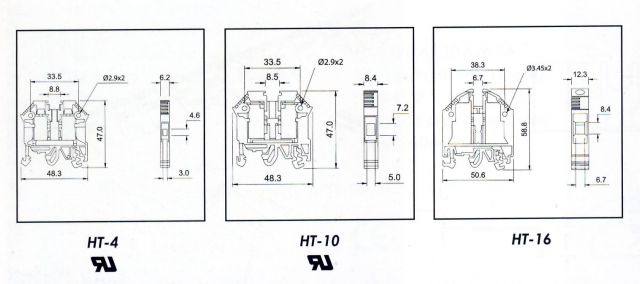 Ht Terminal Assembly Spring 0910 歐式端子台 HT-4 Feed-Through Terminals And Assemblies 歡迎來電詢價 - 光源小舖 L E ...