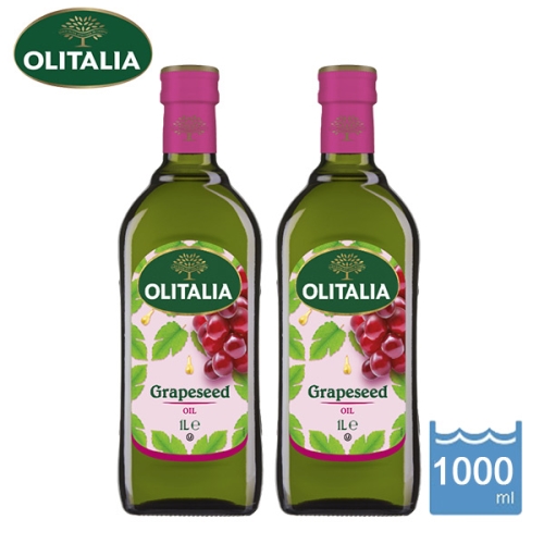 【Olitalia奧利塔】葡萄籽油1000ml*2瓶