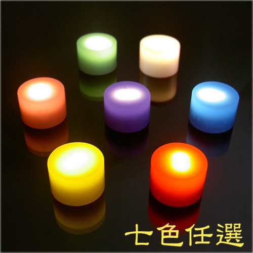 【USB充電】純蠟燭LED燈-小型*1入 (七色任選) _*地球家(弘麒)_ 紅色