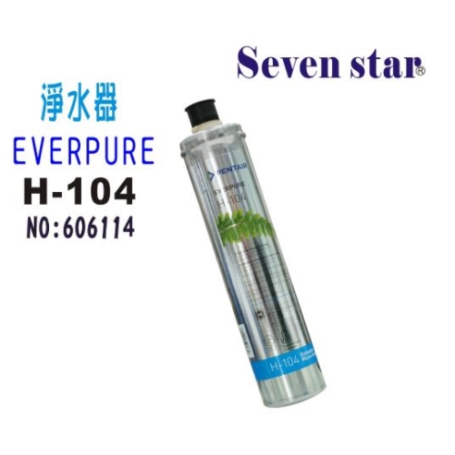 【七星淨水】Everpure H104濾心 淨水器 濾水器 電解水機 飲水機 製冰機 咖啡機 開飲機 過濾器(貨號15)